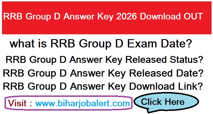 RRB Group D Answer Key 2026