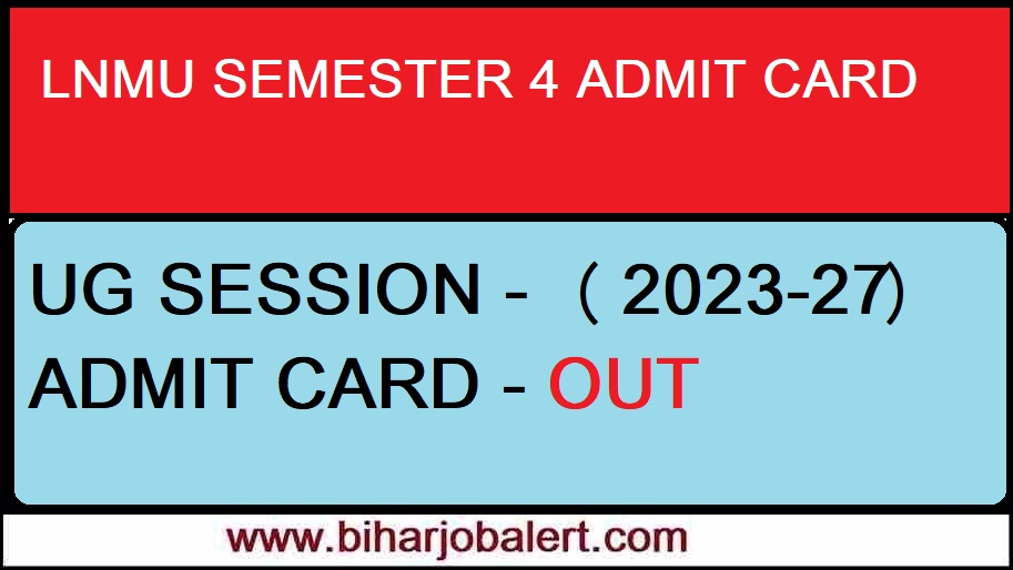 LNMU Semester 4 Admit Card