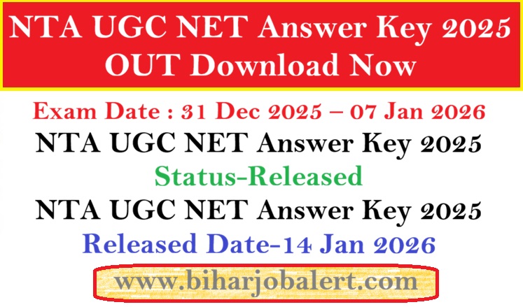 NTA UGC NET Answer Key 2025 OUT