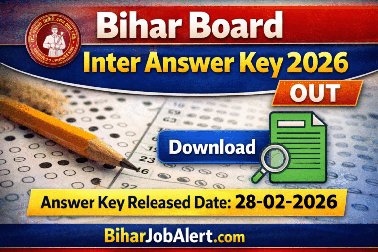 Bihar Board Inter Answer Key 2026