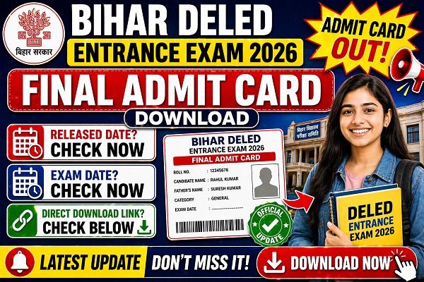 Bihar DElEd Entrance Exam 2026