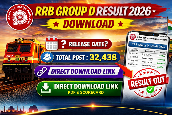 RRB Group D Result 2026