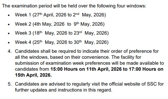 SSC GD Constable Exam Date 2026 Exam Date