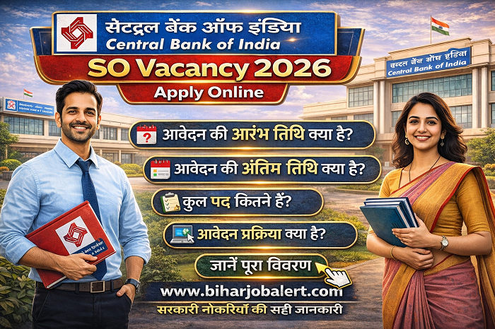 Central Bank of India SO Vacancy 2026
