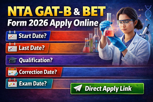 NTA GAT-B & BET Form 2026