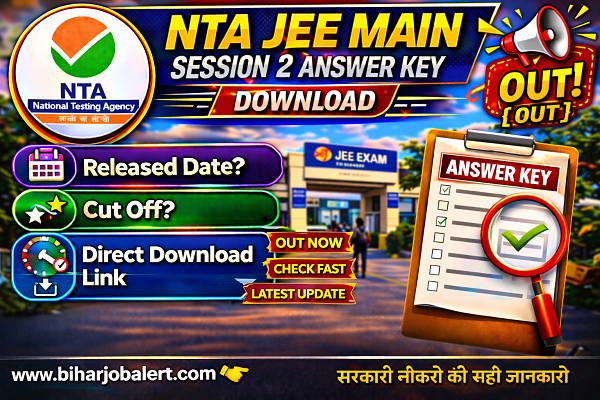 NTA JEE Main Session 2 Answer Key 2026