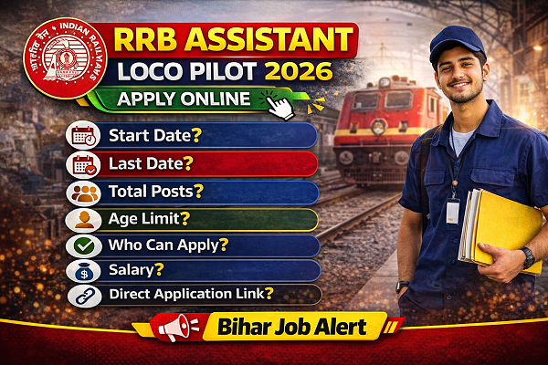 RRB Assistant Loco Pilot Vacancy 2026