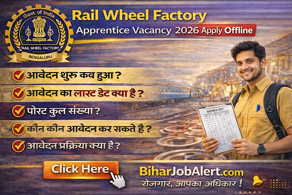 Rail Wheel Factory Apprentice Vacancy 2026