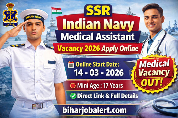 SSR Indian Navy Medical Assistant Vacancy 2026