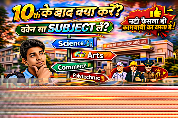 10th के बाद क्या करें। कौन सा subject लें।