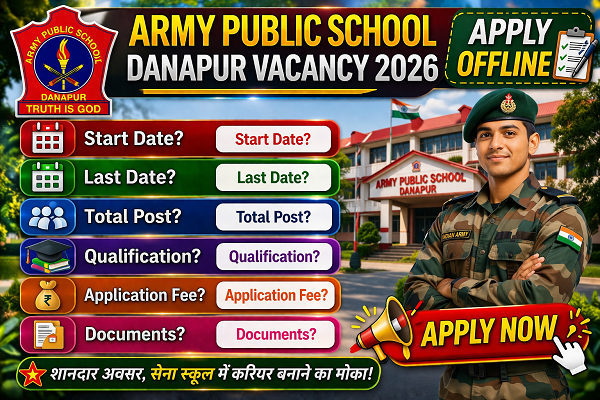 Army Public School Danapur Vacancy 2026