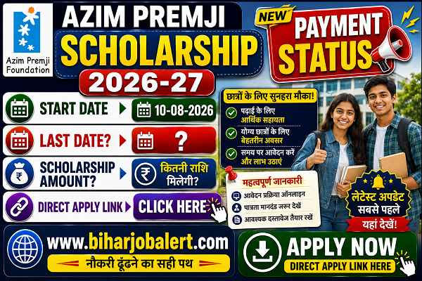 Azim Premji Scholarship 2026- 27