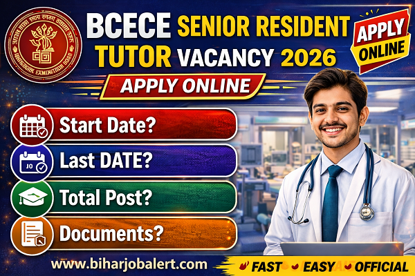 BCECE Senior Resident Tutor Vacancy 2026