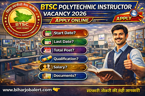 BTSC Polytechnic Instructor Vacancy 2026