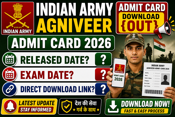 Indian Army Agniveer Admit Card 2026