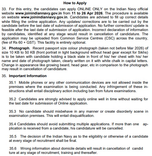 Indian Navy Agniveer MR Musician Vacancy 2026