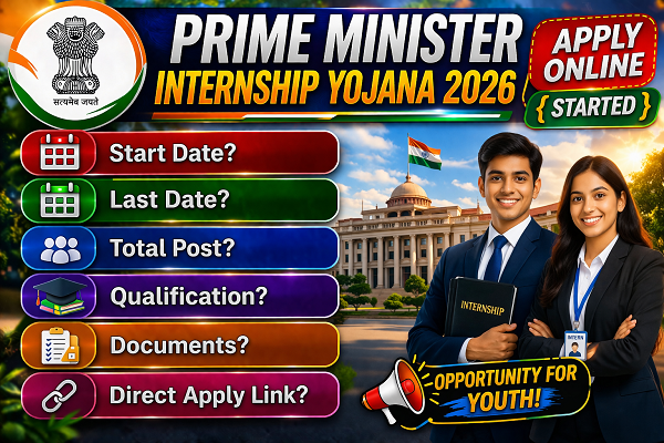 Prime Minister Internship Yojana 2026