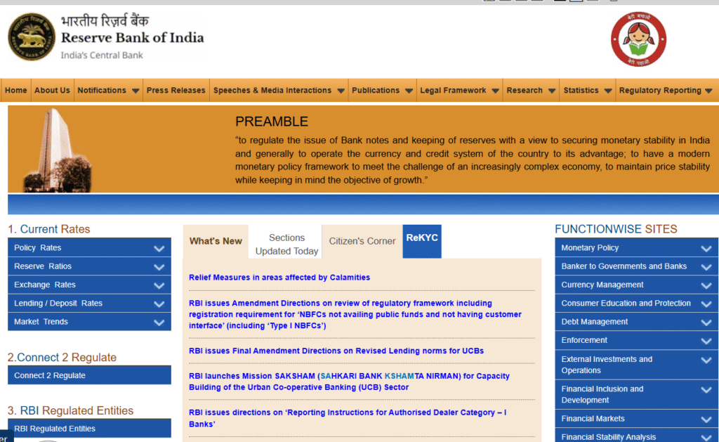 RBI Officer Grade B Vacancy 2026 home