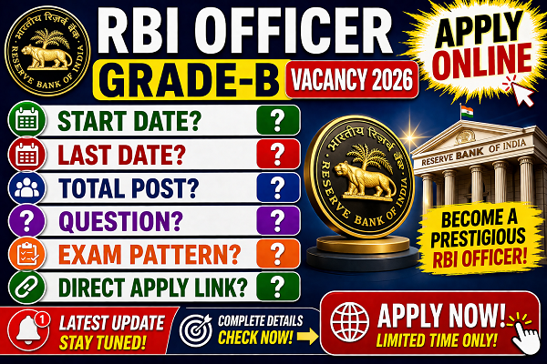 RBI Officer Grade-B Vacancy 2026