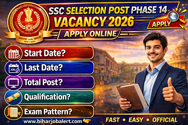 SSC Selection Post Phase 14 Vacancy 2026
