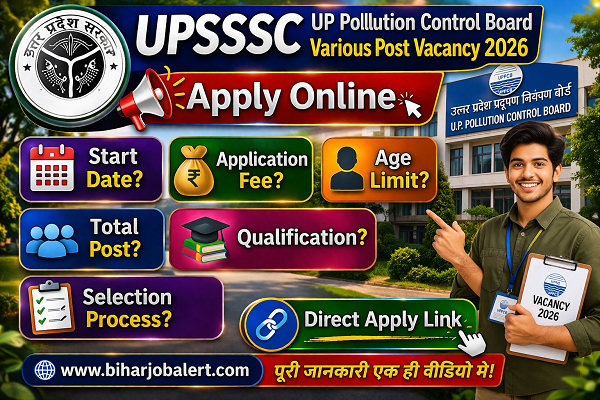 UP Pollution Control Board Various Post Vacancy 2026