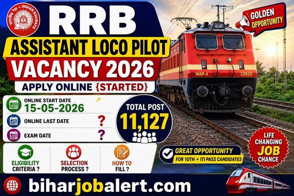 RRB Assistant Loco Pilot Vacancy 2026