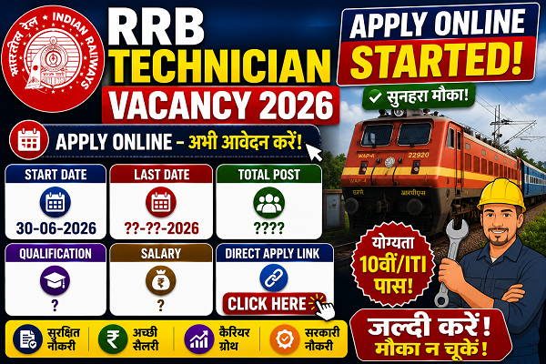 RRB Technician Vacancy 2026
