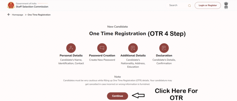 SSC CGL 2026 OTR