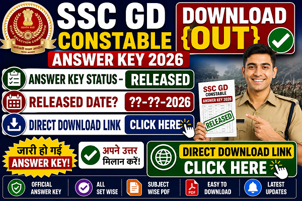 SSC GD Constable Answer Key 2026